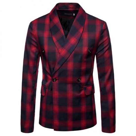 Giacca da uomo Primavera Autunno Cappotto casual Abito doppiopetto
